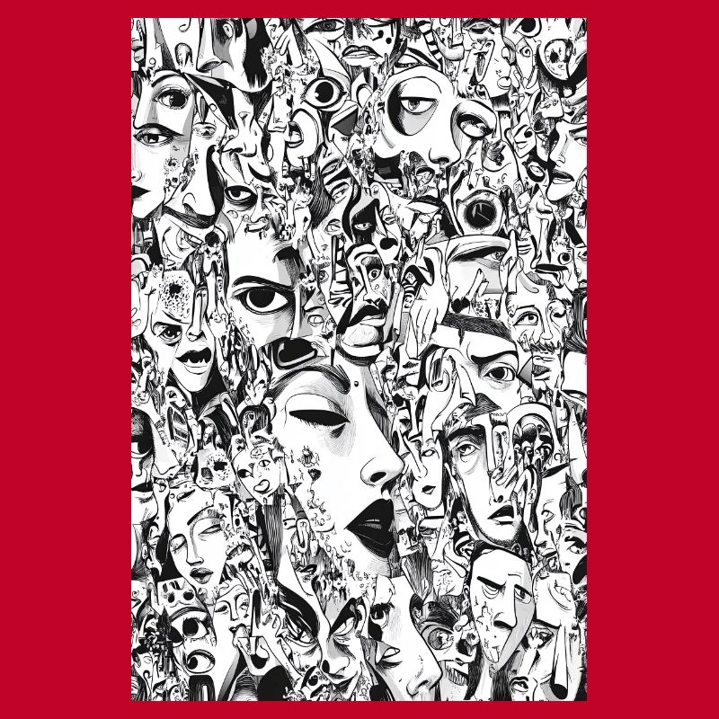 Masken-Mosaik: Gesichtskarussell