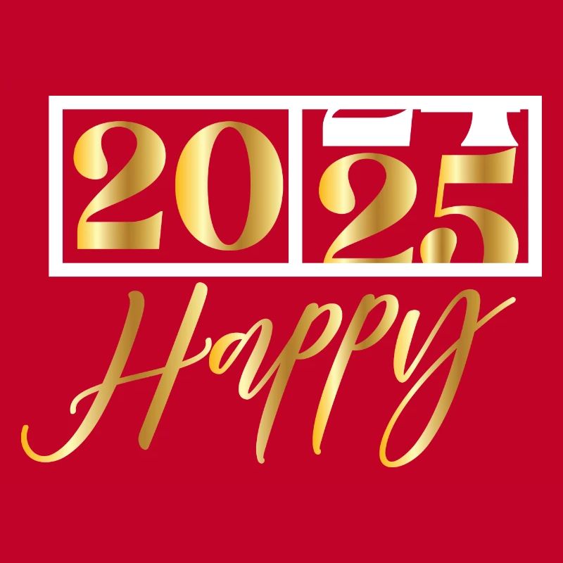 2025 Happy – Funny Silvester Design