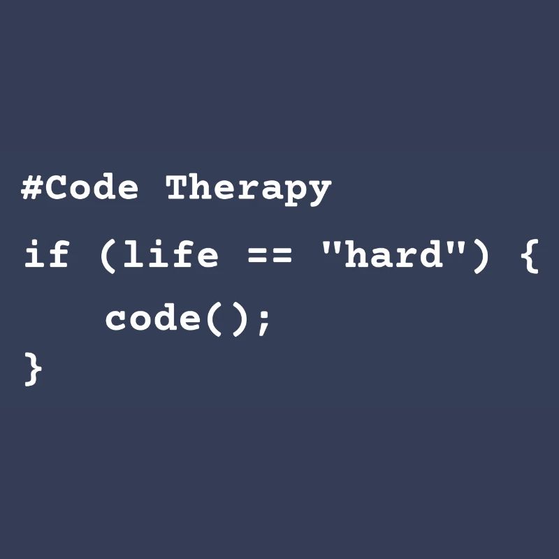 Code Therapy – Funny Programming T-Shirt