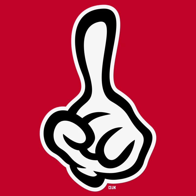 Raised index finger (finger / left hand NEG2C)