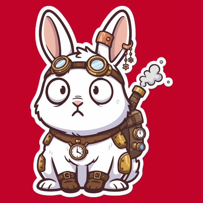 Lapin Steampunk Messager Sac-à-Dos Vapeur