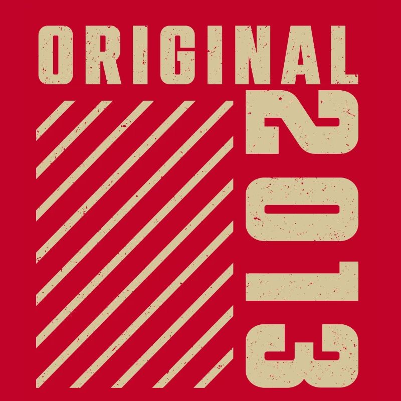 Original 2013 Authentic 2013 Vintage Bursdag