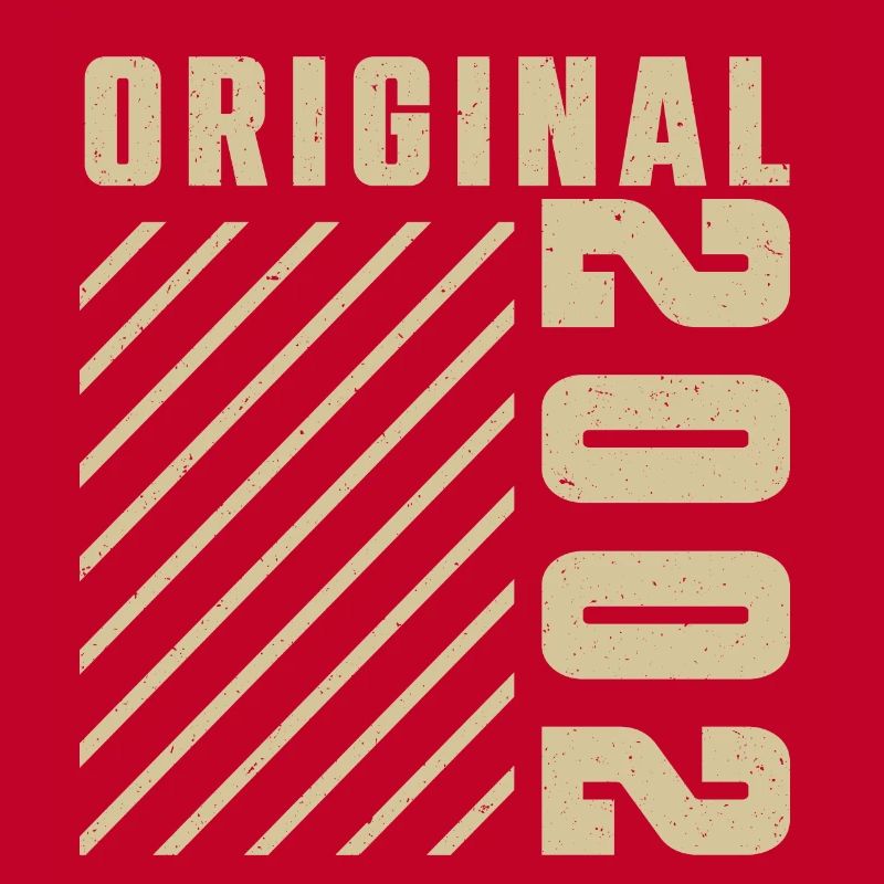 Original 2002 Authentisch 2002 Vintage Bursdag