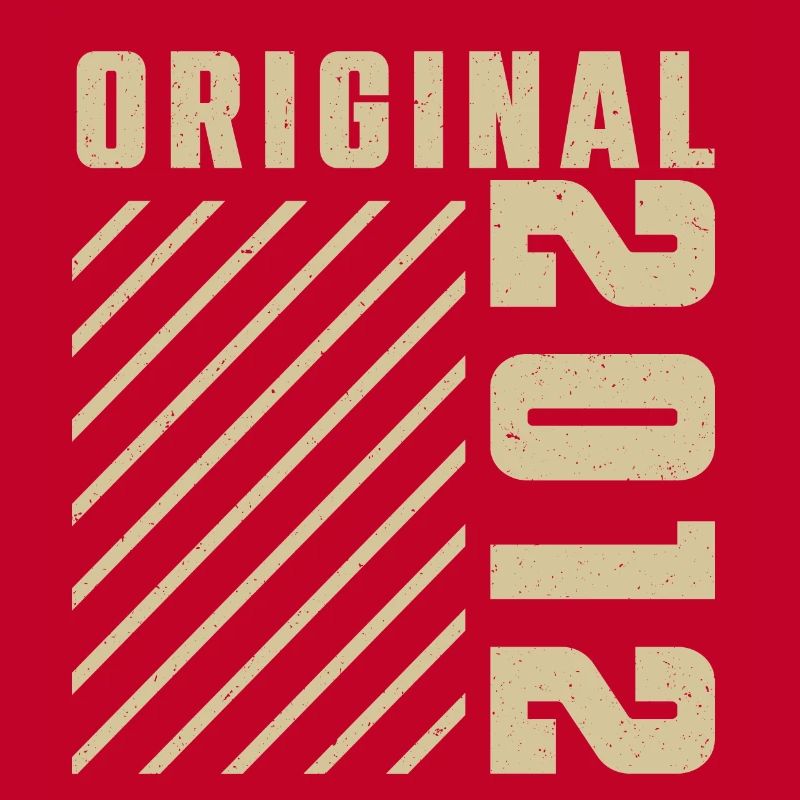 Original 2012 Authentic 2012 Vintage Bursdag