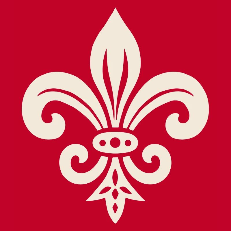 Schlichtes Fleur de lis Design