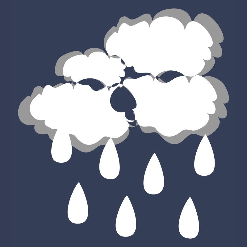 Rain cloud, vector illustration