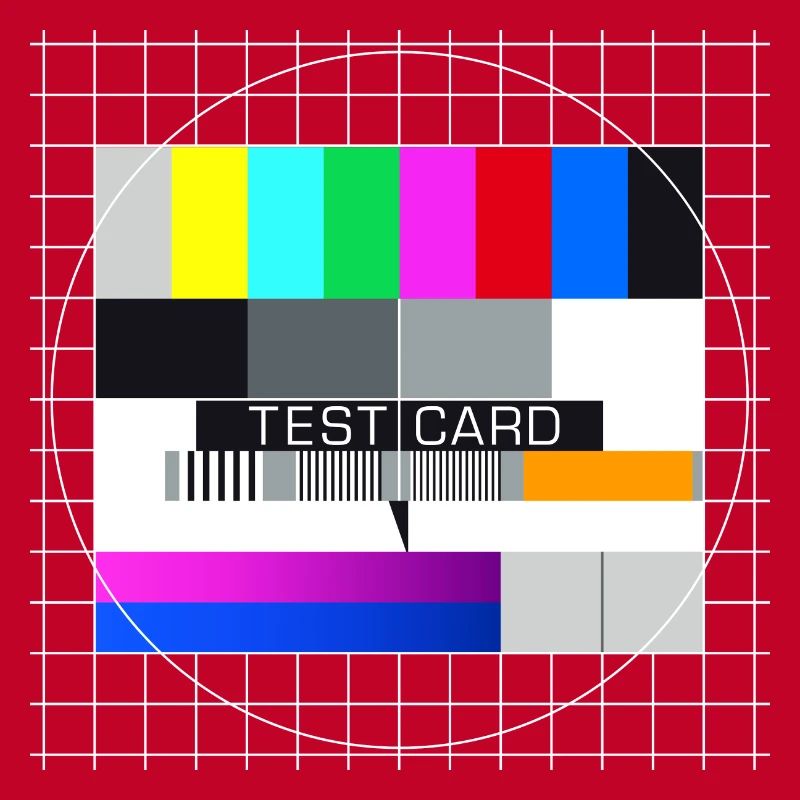 Testbild Fernsehen Bildschirm nostalgisch Display
