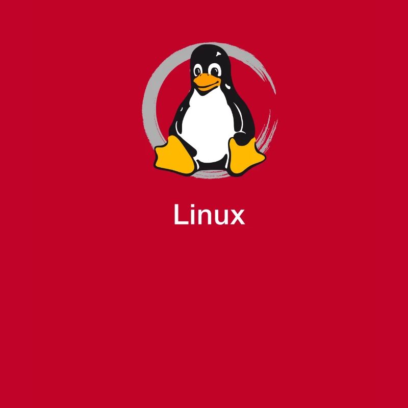Pc computer Penguin nerd geek Programmer Admin