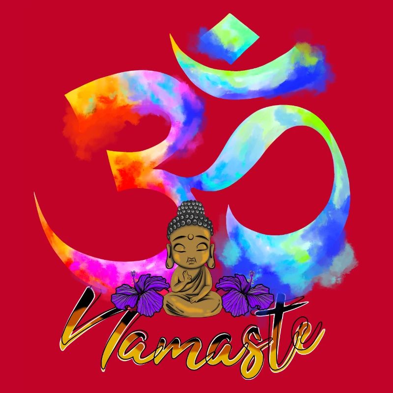 Namaste Arc Iris Bouddha