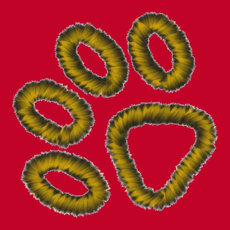 patte de tigre dorée