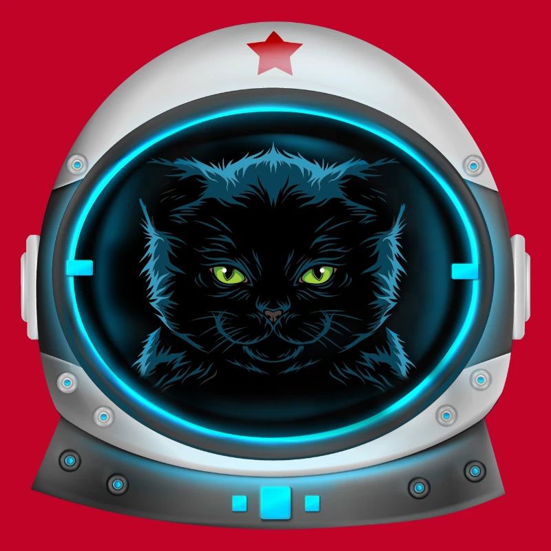 astronaute chat de l’espace en colère