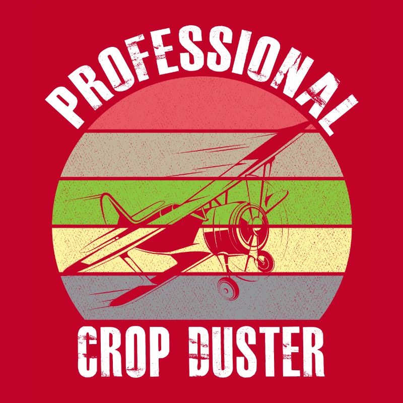 Crop Dusting in Progress Crop Dusting Duster Plane