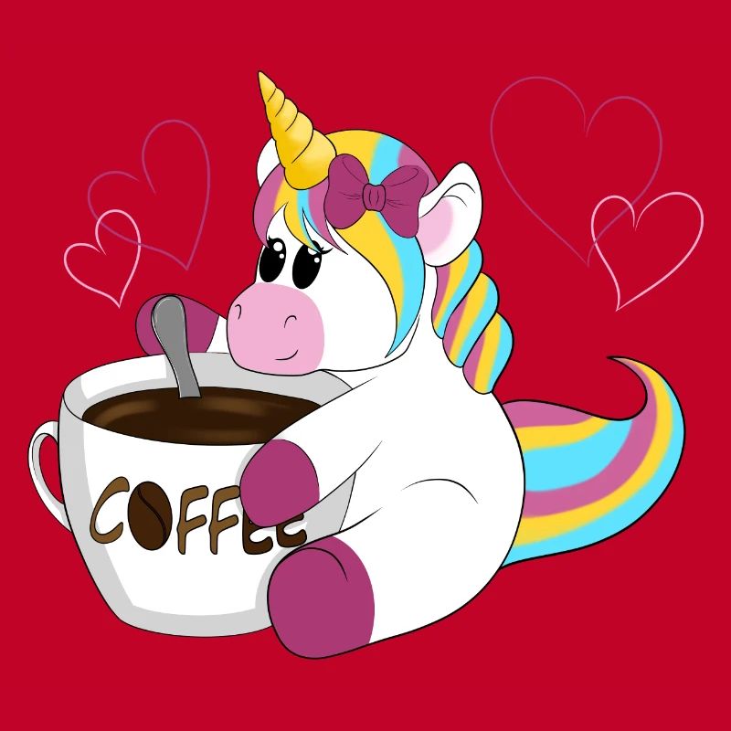 Regenbogen Einhorn Kaffeezauber