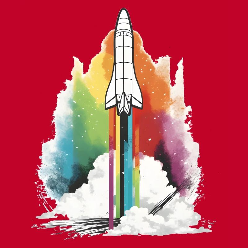 Fusée arc-en-ciel
