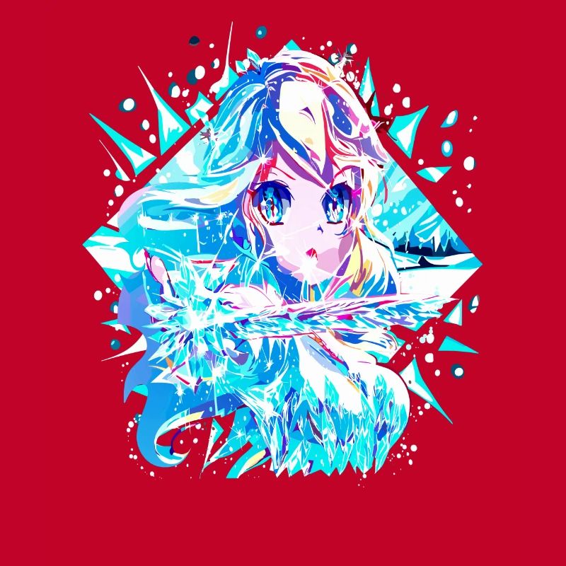 Anime Reine des neiges Princesse des glaces