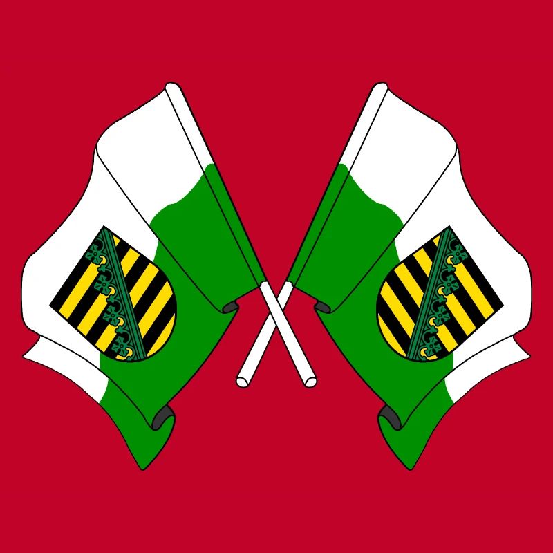Deux drapeaux de Saxe