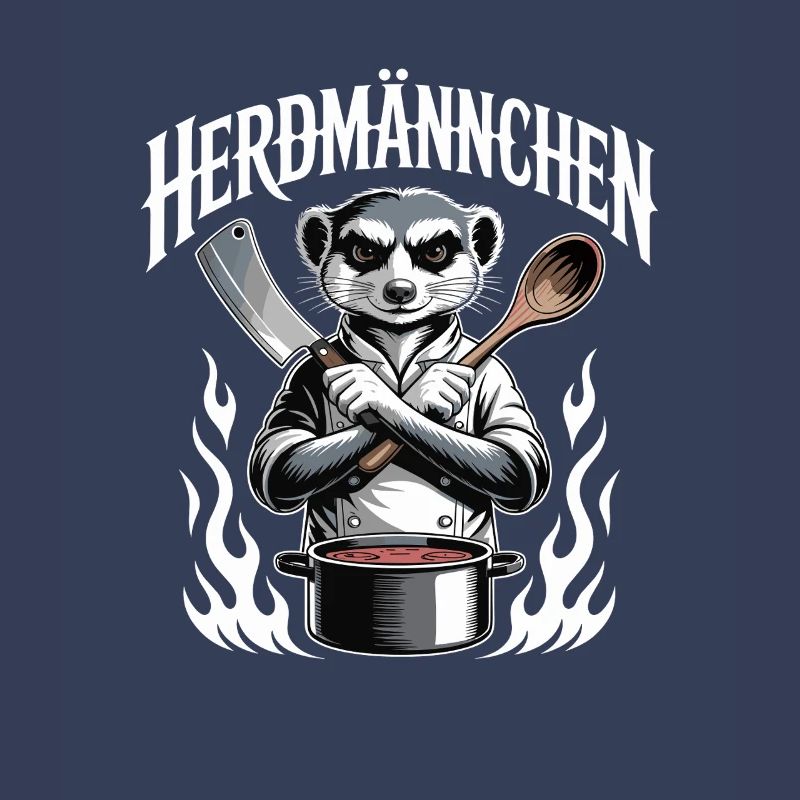 Herdmannchen Kochen Lustiger Koch Herdmannchen