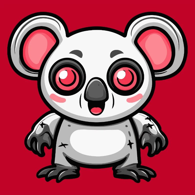 Koala Halloween Comic Funny
