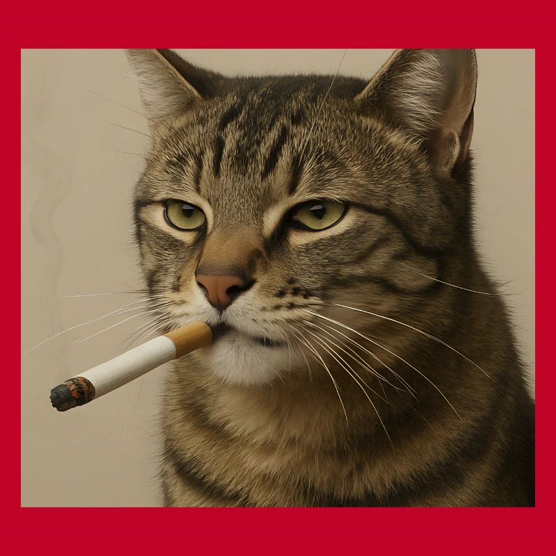 Fumer Chat Génération Z Mème Chat Fumer