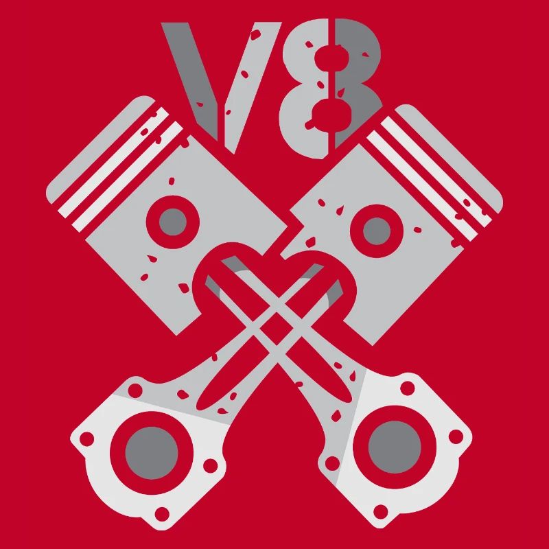 V8 Engine Piston – Mechanic Power Design