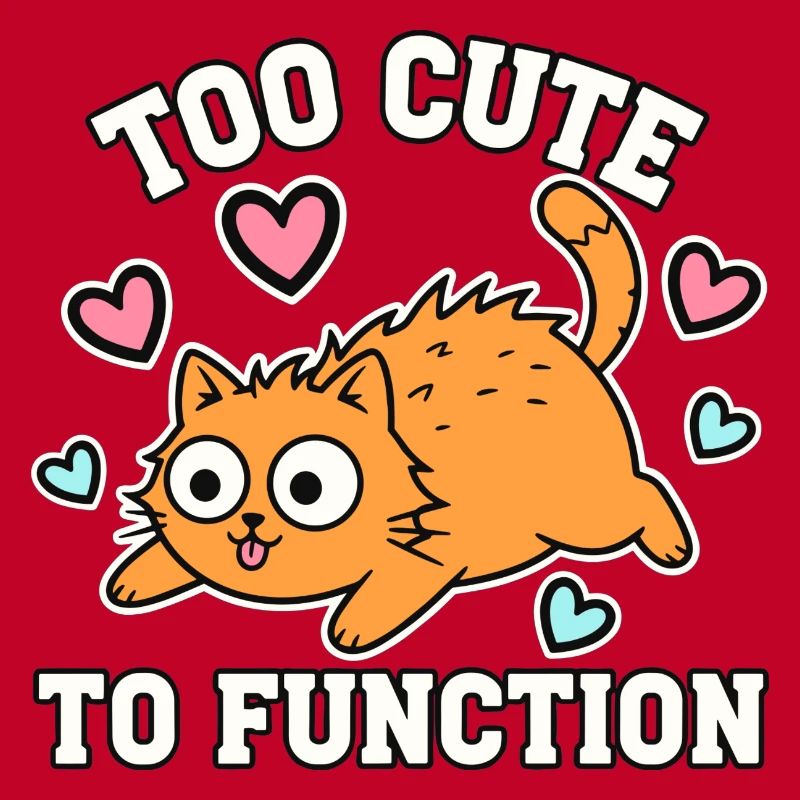 Too Cute To Function Niedliche Katze Zu Süss