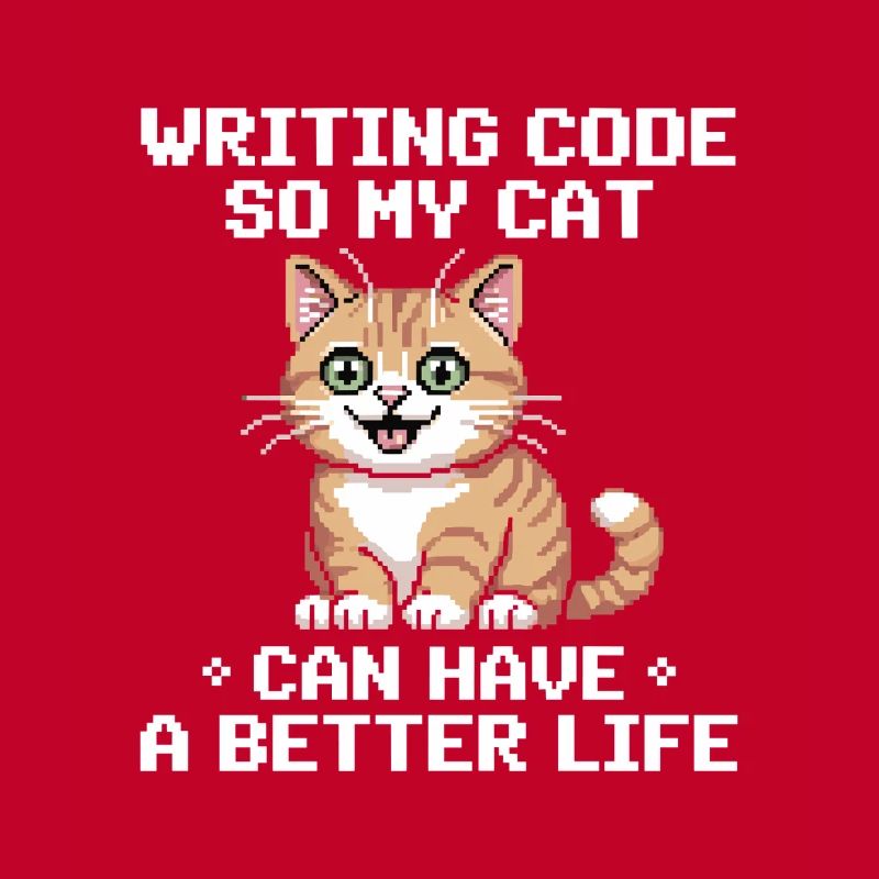 Programmier Katze Lustig Coding Und Katze Deutsch 