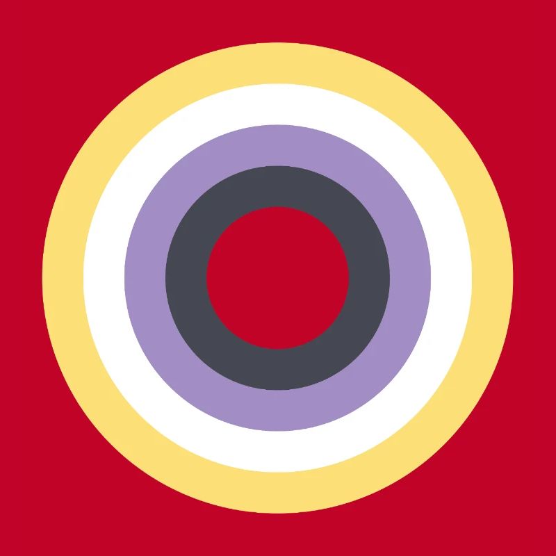 Concentric Ring Palette LGBTQ Non Binary