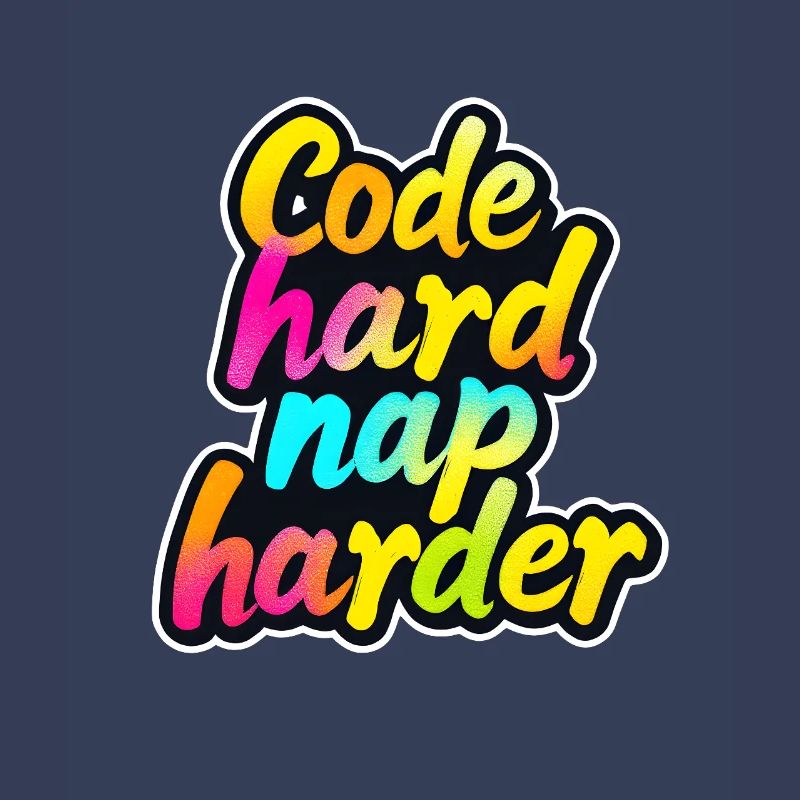 Code Hard Nap Harder Funny Programmer Tee