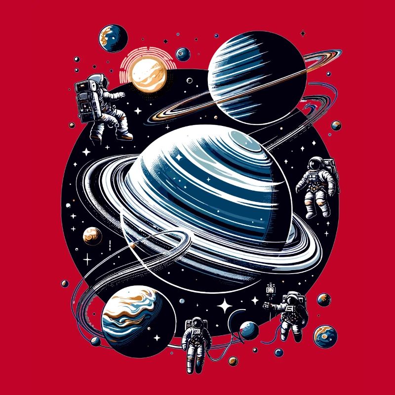 Ringed planet orbit: Astronauts