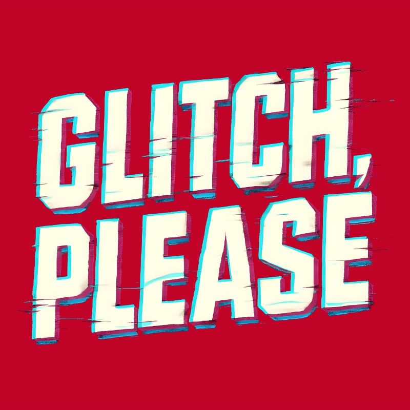 Glitch Please | Retro Gaming Hacker Vibes