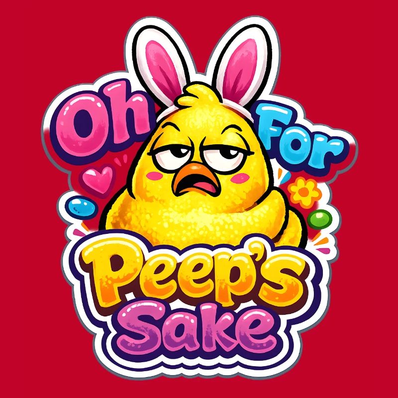 For Peeps Sake Happy Easter Easter Chick Vintage
