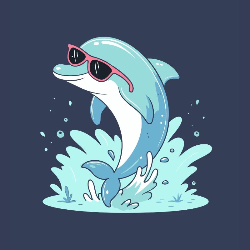 Delfin-Sommer-Pinkbrille
