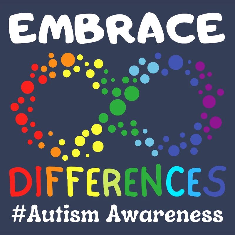 Embrace Differences Autism Awareness Infinity