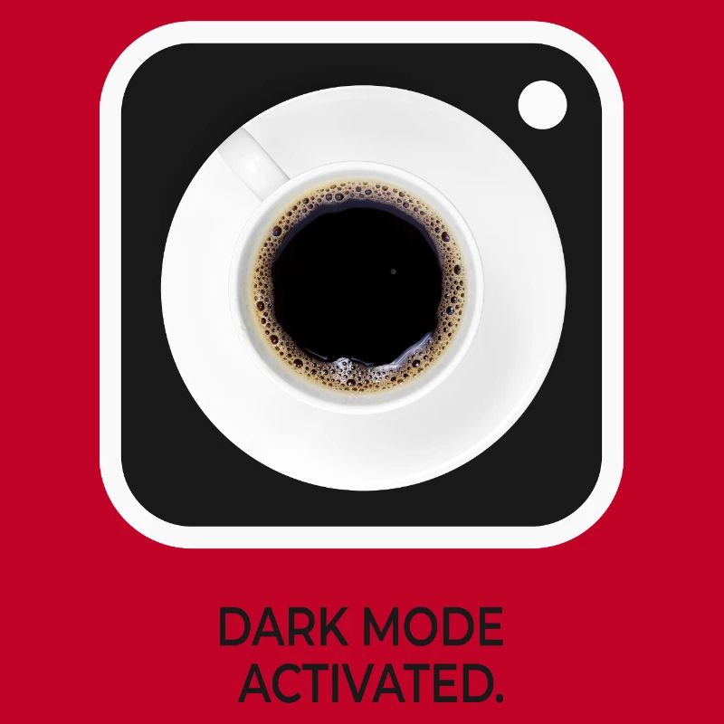 Dark Mode Activated Coffee Nerd Saying