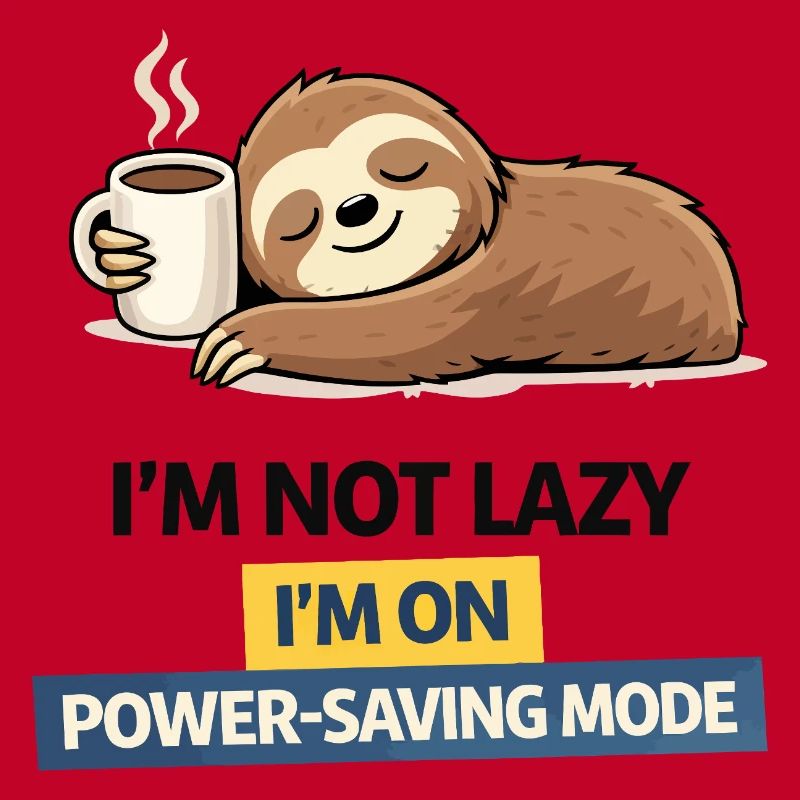 Sloth Power Saving Mode Tee