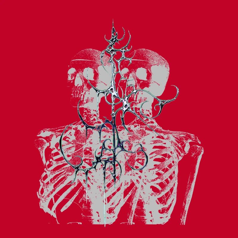 Conception esthétique de glitch skeleton melt