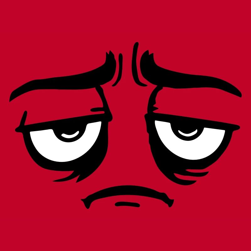 Grumpy sad disappointed face funny