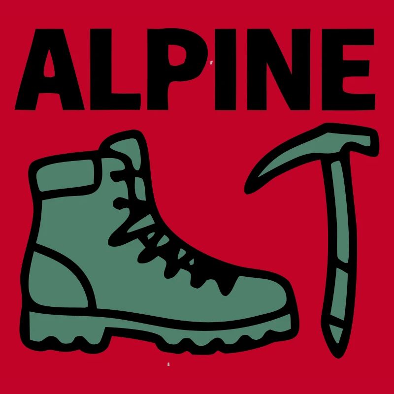 Wanderschuh Eispickel Alpine Bergsteigen Klettern