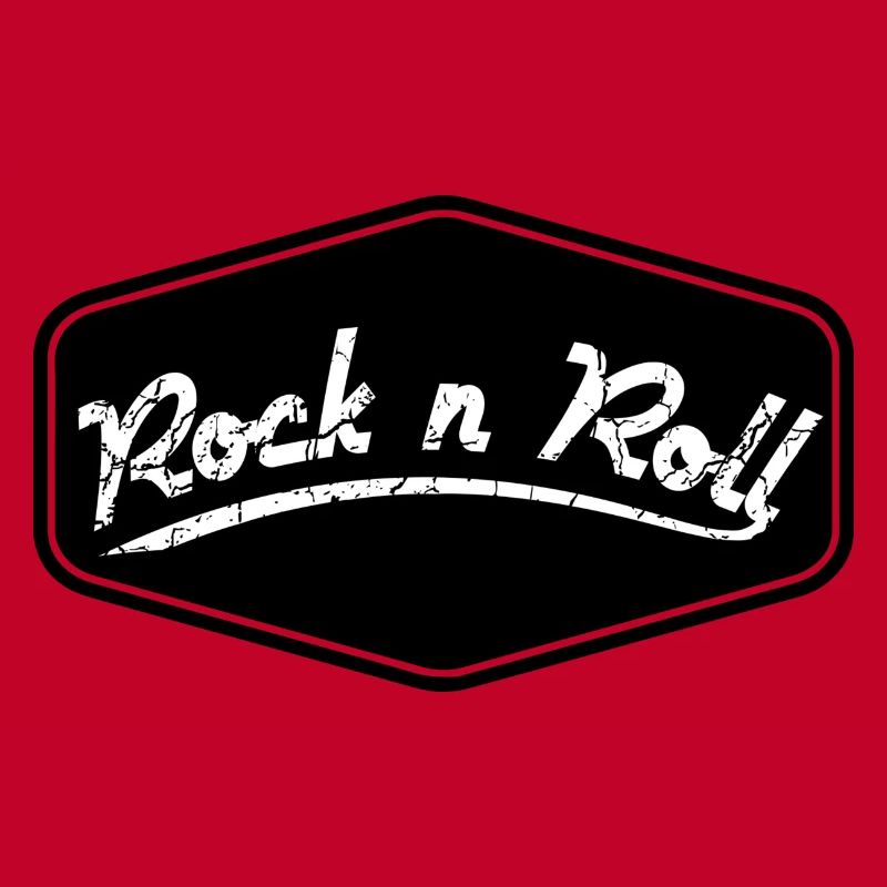 Rock n Roll Schild Shape