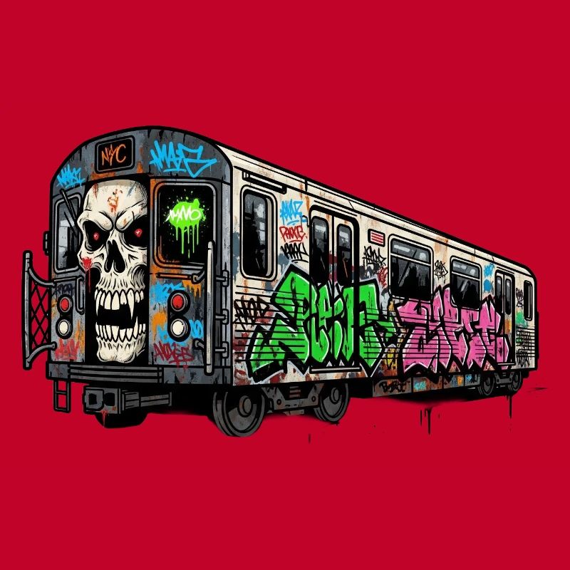 Graffitis sur le trafic du métro
