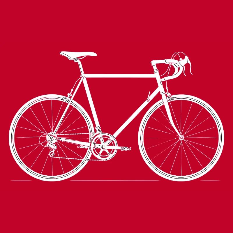 Conception de la silhouette de vélo de route