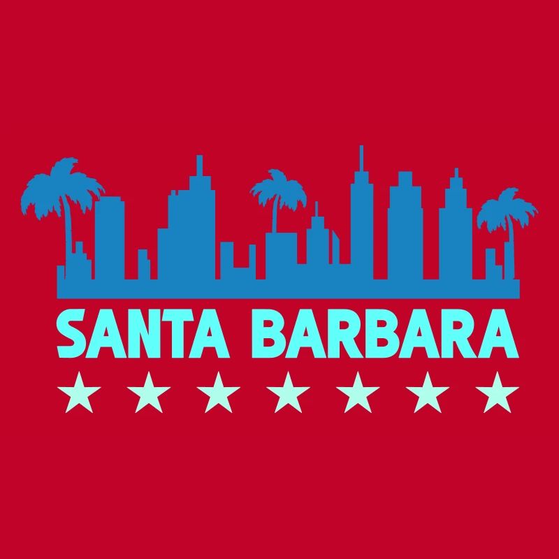 Conception de la Skyline côtière de Santa Barbara