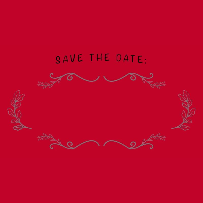 SAVE THE DATE | Champ vide à étiqueter