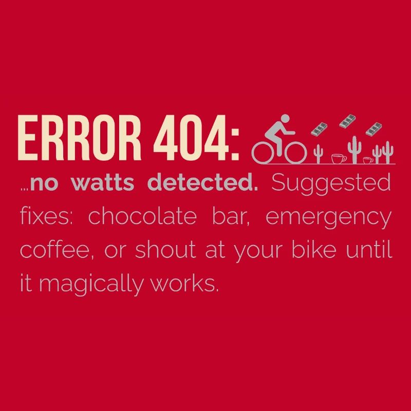 Sweat à capuche cyclable – 404 : Aucun watts détecté