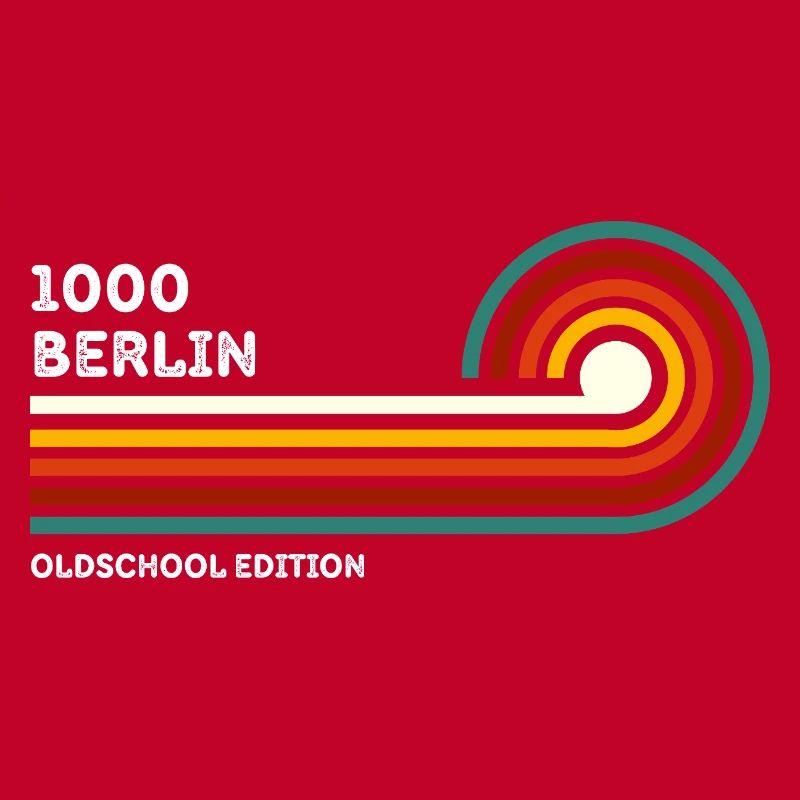 Berlin Chemise Rétro Code Postal 1000 Code Postal Souvenir