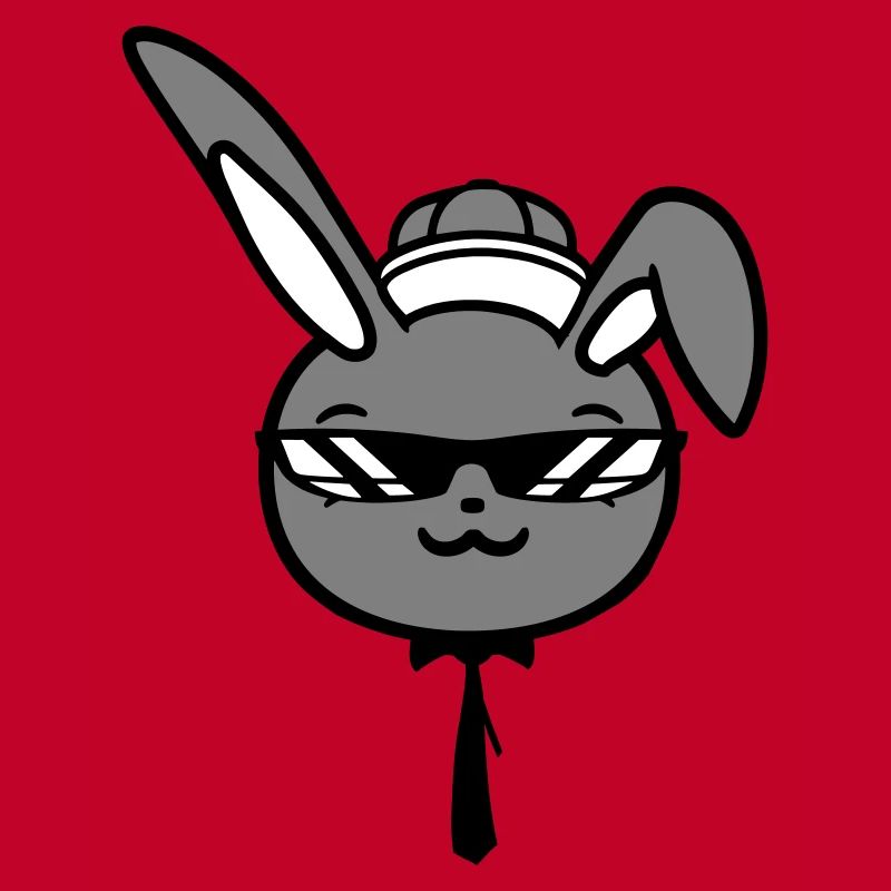 Bunny Sunglasses Cappy Tie Cool Hat Comic