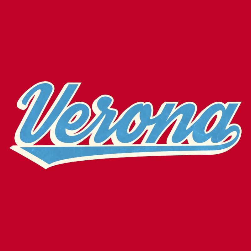 Verona Blue Script Logo