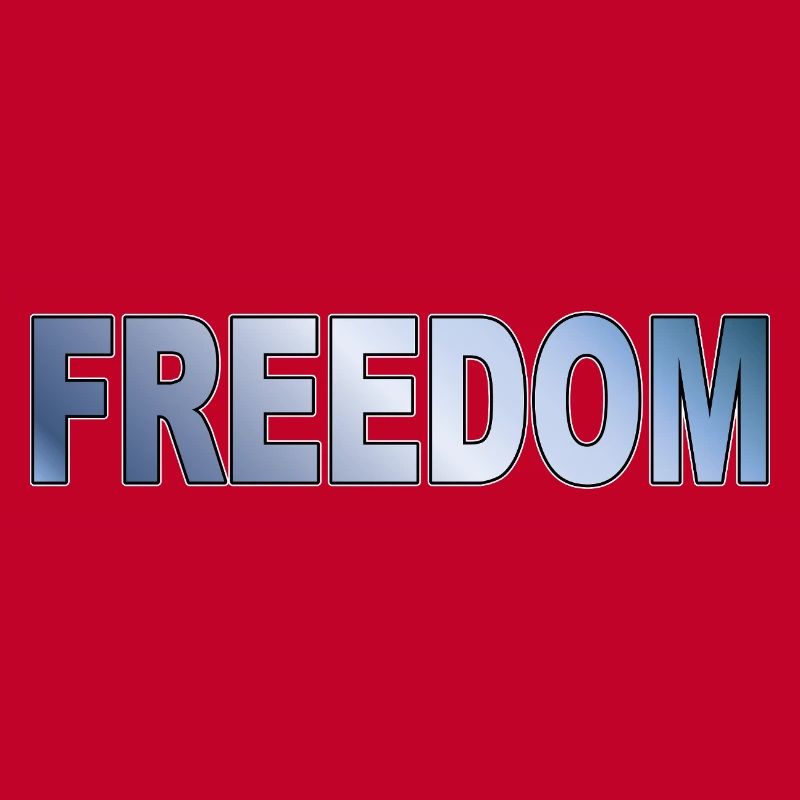 Freedom Typografie Statement Design