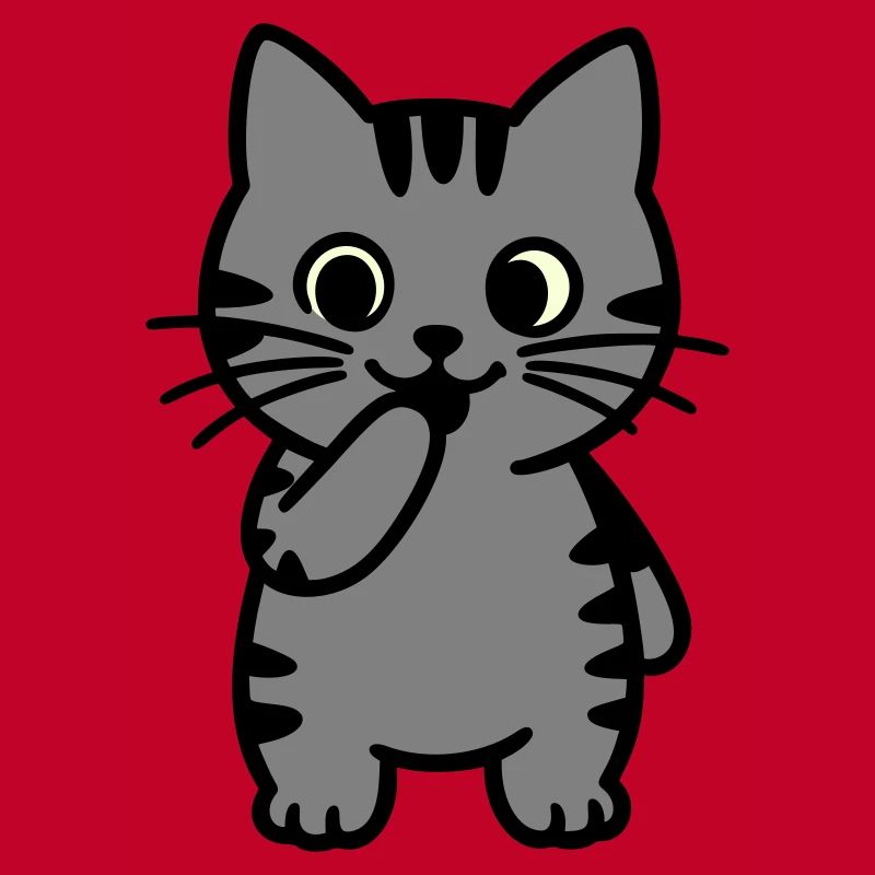tigerkatze-steht-dreifarbig