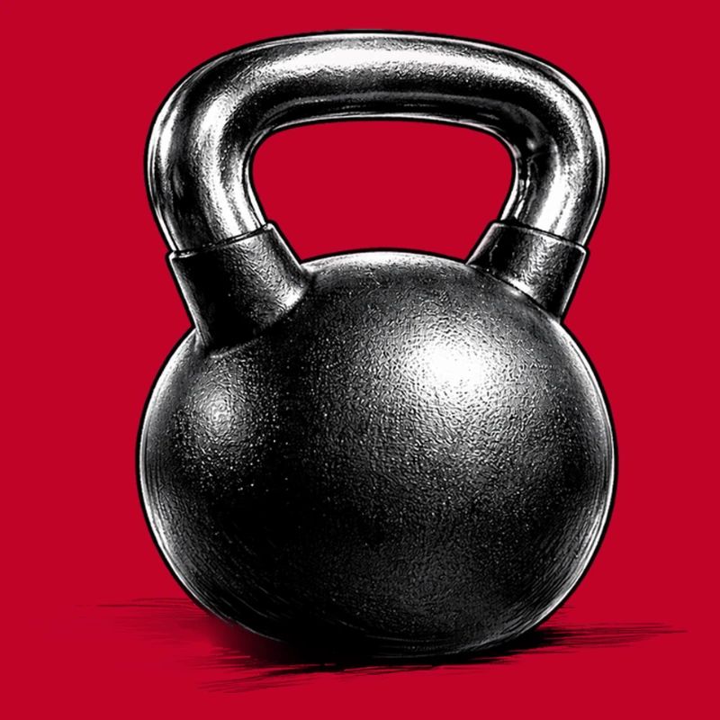 Kettlebell Strength Training Drawing Minimal